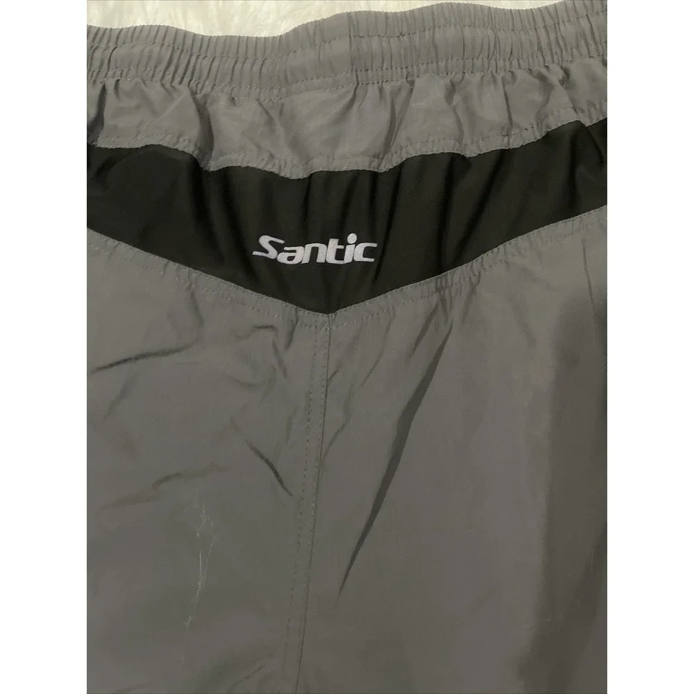 SANTIC cycling shorts Mens 4X black lined lightweight